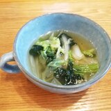 ほうれん草と白菜スープ